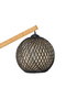 Opviq Beehive JES Lámpara de Mesa de Madera de Pino y Yute